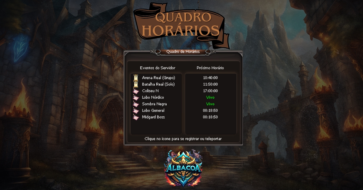 Quadro de Horários